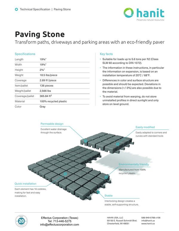 Paving Stones technical brochure cover