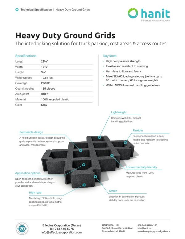 Heavy Duty Ground Grids technical brochure cover